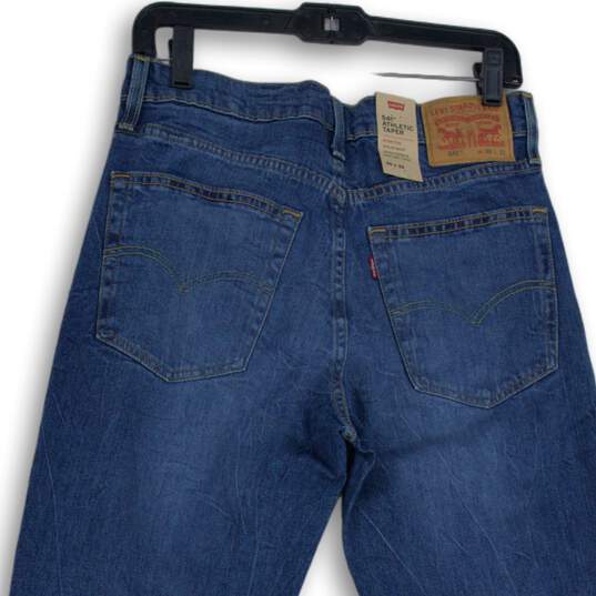 NWT Levi's Mens Blue 541 Denim Medium Wash Straight Jeans Size 30 X 32 image number 4