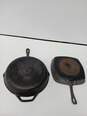 Pair of Cast Iron Skillets image number 6