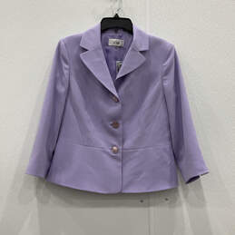 NWT Womens Purple Long Sleeve Blazer And Skirt Two Piece Outfit Set Size 2 alternative image