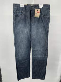 Mens 514 Blue Medium Wash Denim Slim Straight Jeans Size 30X30 T-0552426-A
