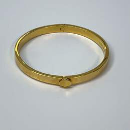 Designer Kate Spade New York Gold-Tone Round Shape Hinged Bangle Bracelet alternative image