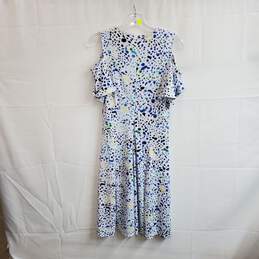 The Limited Blue & White Cold Shoulder Flutter Sleeve Dress WM Size XS NWT alternative image