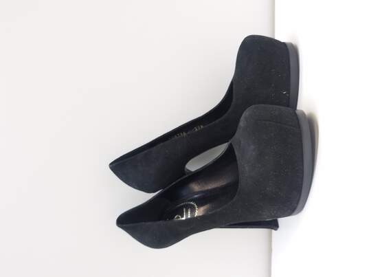 YSL Black Suede Tribtoo 105 Pumps Size 37.5 (Authenticated) image number 3