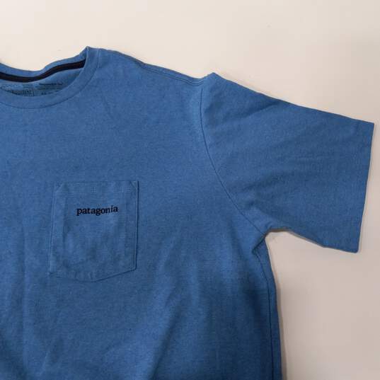 Patagonia Blue Short Sleeve T-Shirt Men's Size L image number 5