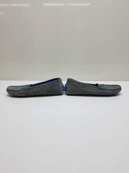 Manolo Blahnik Gray Suede Slip On Loafers WM Size 40.5 alternative image
