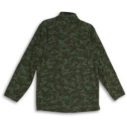 Lululemon Mens Surge Warm Green Camouflage 1/2 Zip Activewear T-Shirt Size Large alternative image