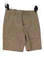 NWT Boys Khaki Flat Front Pockets Golf Chino Shorts Size Medium image number 1