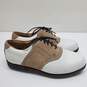Ashworth AM 0211 Leather White/Brown Golf Shoes Men's Size 10, Used image number 2
