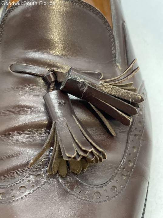 Authentic Salvatore Ferragamo Mens Brown Shoes Size 10 image number 6