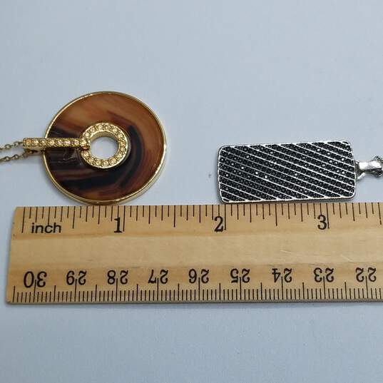 Swarovski Assorted Crystal Pendant Necklace Bundle 2pcs W/Box 28.1g image number 9