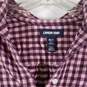 Womens Check Long Sleeve Collared Button-Up Shirt Size Medium image number 3