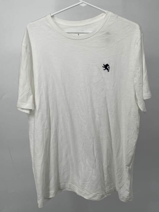 Express Mens White Short Sleeve Crew Neck T-Shirt Size X-Large T-0552426-N image number 1