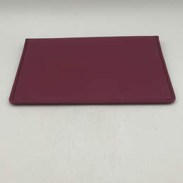Womens Purple Leather Flap Laptop Envelope Clutch Purse alternative image