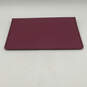 Womens Purple Leather Flap Laptop Envelope Clutch Purse image number 2