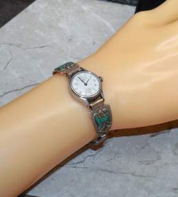 Vintage Timex Watch with Sterling Silver Watch Tips