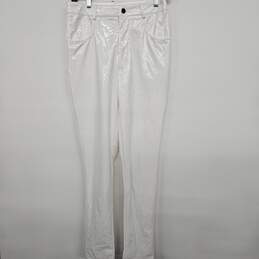 Vinyl White Pants