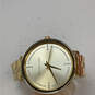 Designer Michael Kors Gold-Tone Bridgette Round Dial Analog Wristwatch image number 1
