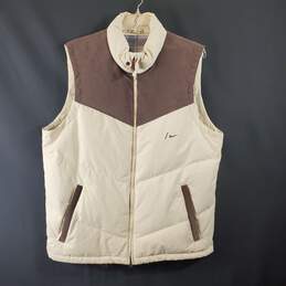 Nike Snowboarding Men's Cream Vest SZ L