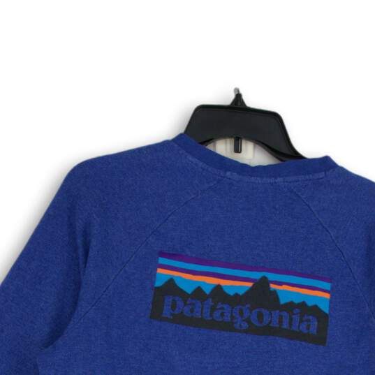 Patagonia Womens Blue Long Sleeve Crew Neck Pullover T-Shirt Size Medium image number 4