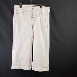 Torrid Women White Button Fly Jeans Sz14