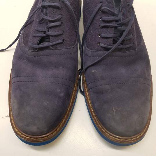 Cole Haan Air Harrison Suede Wool Lace Up Shoes Blue 9.5 image number 5