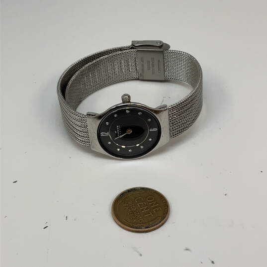 Designer Skagen Black Round Dial Adjustable Strap Analog Wristwatch image number 3