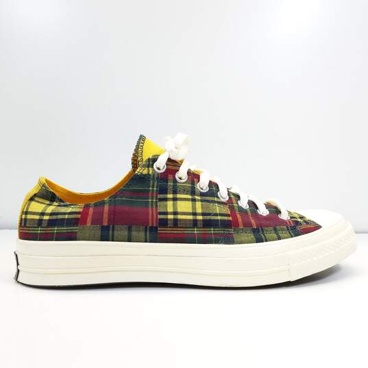 Converse Chuck Taylor Men's Shoes Yellow Plaid Size 11 image number 1