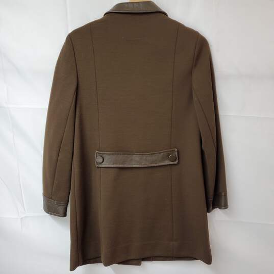 Vintage Butte Knit Brown Wool/Leather Woman's Jacket image number 2