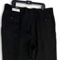 NWT Mens Black Pleated Traditional Fit Straight Leg Dress Pants Size 42R image number 4