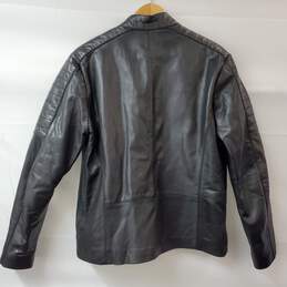 Andrew Marc New York Black Leather Jacket Men's M alternative image