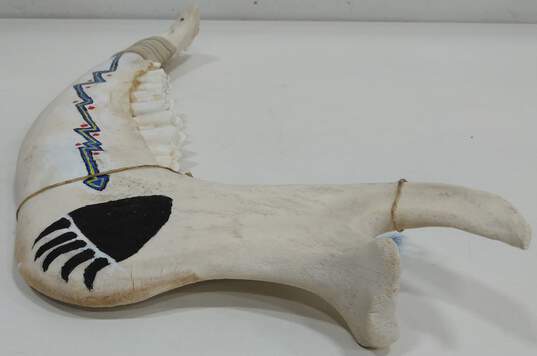 Hand Painted Prong Horn Antelope Jawbone image number 8