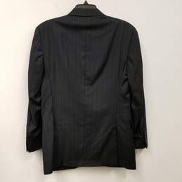 Womens Black Wool Notch Collar Long Sleeve Blazer & Pants Set Size 36 alternative image