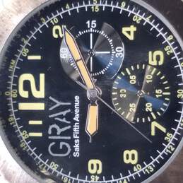 Saks Fifth Avenue Grey SFTG115 Quartz Watch alternative image