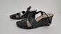 Cole Hann Black Wedge Sandals Size 6.5B image number 1