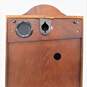 Seiko Stately Dark Brown Solid Oak Case Wall Clock QXH004BLH w/ Pendulum IOB image number 6