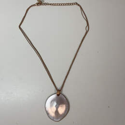 Designer RLM Studio Gold-Tone Link Chain Rose Gold Pendant Necklace alternative image