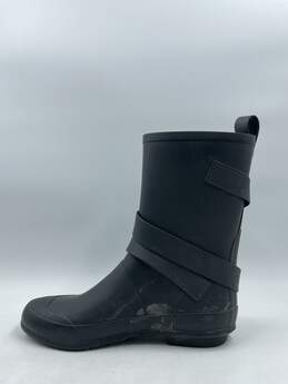 Burberry Holloway Black Rubber Boots W 6 COA alternative image