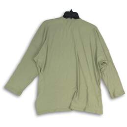 NWT Shift Womens Charlo Green Ribbed Long Sleeve Pullover T-Shirt Size 1 alternative image