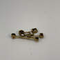 Designer Patricia Locke Gold-Tone Crystal Cut Stone Classic Brooch Pin image number 3