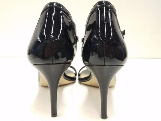 Michael Kors Patent Leather Ankle Strap Heels Black 10 image number 6