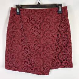 Madewell Women Burgundy Mini Skirt SZ 6 NWT