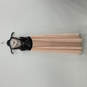 Womens Orange Black Sleeveless Scoop Neck Pleated Fit & Flare Dress Size S image number 1