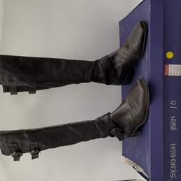 NIB Stuart Weitzman Womens Brown Adjustable Strap Tall Riding Boots Size 10