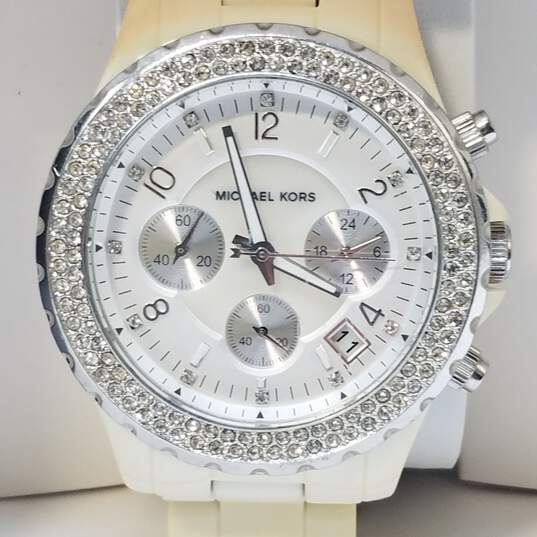 Michael Kors 40mm Crystal Bezel Chronograph Unisex Quartz Watch image number 7