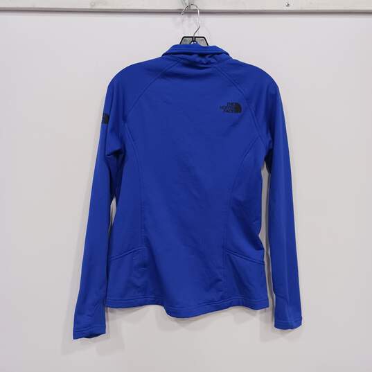 The North Face Women's Blue 1/4 Zip Pullover Shirt size S image number 2