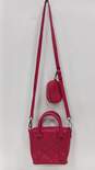 Steve Madden Hot Pink Crossbody Handbag & Clip-On Mini Pouch image number 3