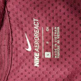 Nike Aeroreact Women Mulberry Athletic Shirt Size S