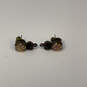 Designer Sorrelli Gold-Tone Crystal Cut Stone Push Back Drop Earrings image number 2