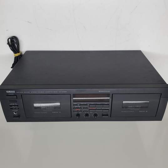 Yamaha KX-W582 Dual Cassette Player & Recorder - UNTESTED image number 2