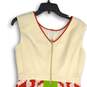 Ellen Tracy Womens Multicolor Pleated Keyhole Neck Sleeveless A-Line Dress Sz 4 image number 4